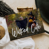 Kaart met Wschad Cute Halloween-fotokaart