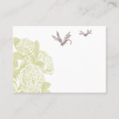 Kaart met zitplaatsen voor gasten plaatskaartje (Achterkant)