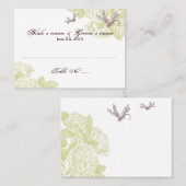 Kaart met zitplaatsen voor gasten plaatskaartje (Voorkant / Achterkant)