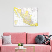 KAART: MEXICO CANVAS AFDRUK (Insitu (Woonkamer))