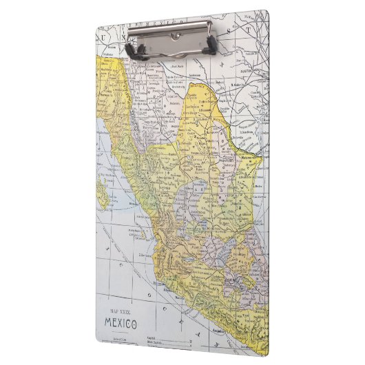 KAART: MEXICO KLEMBORD (Links)
