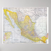 KAART: MEXICO POSTER (Voorkant)