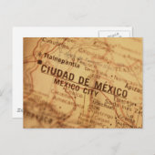 kaart MEXICO-STAD (Voorkant / Achterkant)