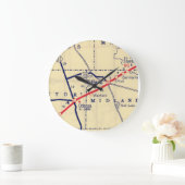  kaart Midland Texas Grote Klok (Huis)