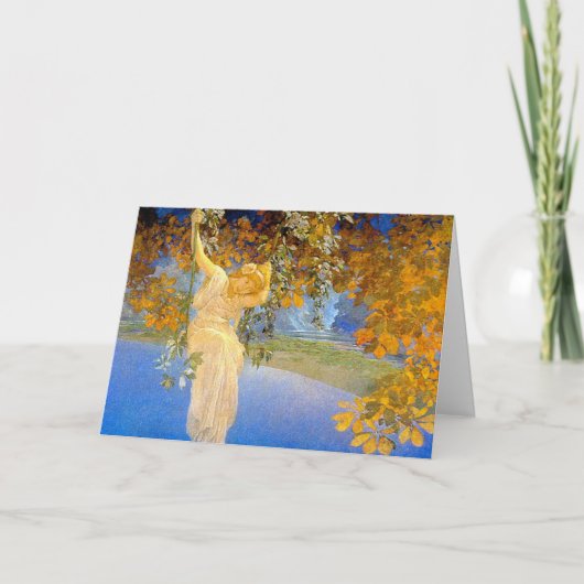 Kaart:  "Mijmerijen" - langs - Maxwell Parrish Feestdagen Kaart (Voorkant)