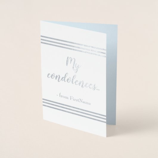  Kaart "Mijn condoleances..." (Voorkant)