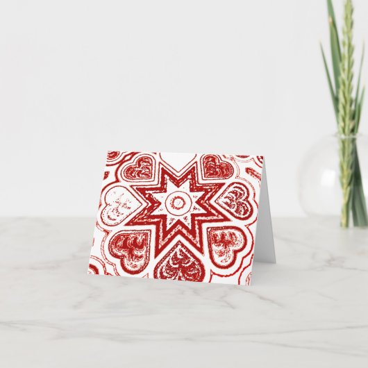 kaart 'Mijn hart' Opmerking (wit) (Voorkant)