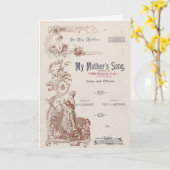 Kaart -  "Mijn moeders Song" (Gele Bloem)