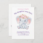 Kaart Mijn mooie dochter Verjaardag (Voorkant / Achterkant)