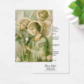 Kaart: Mijn ziel geeft de sluier af Visitekaartjes (Bureau)