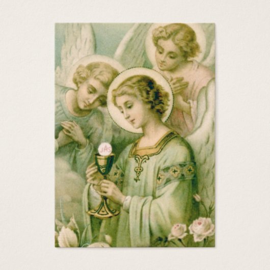 Kaart: Mijn ziel geeft de sluier af Visitekaartjes (Voorkant)