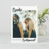 Kaart minimalistisch fotobriefvormig voorstel (Staand voorkant)