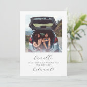 Kaart minimalistisch fotobriefvormig voorstel (Staand voorkant)