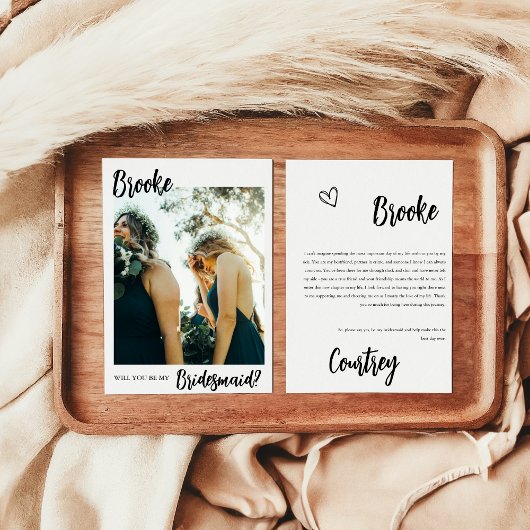 Kaart minimalistisch fotobriefvormig voorstel