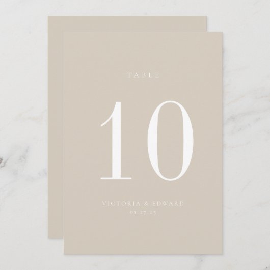 Kaart minimalistisch weddenschappen (Voorkant / Achterkant)