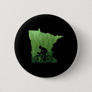Kaart Minnesota Mountainbike Rijder Mtb Fietstocht Ronde Button 5,7 Cm