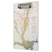 KAART: MISSISSIPPI RIVER, 1861 KLEMBORD (Links)