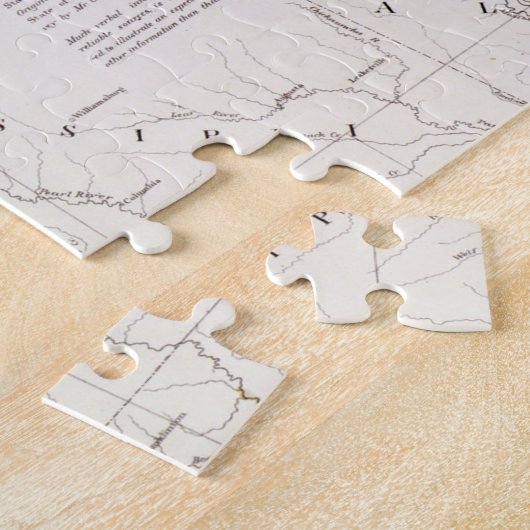 KAART: MISSISSIPPI RIVER, 1861 LEGPUZZEL (Zijkant)