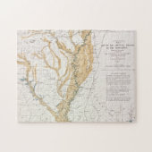 KAART: MISSISSIPPI RIVER, 1861 LEGPUZZEL (Horizontaal)