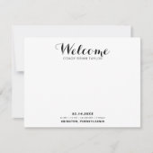 Kaart moderne kalligrafie geboorte aankondiging (Voorkant)