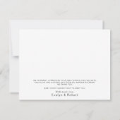 Kaart moderne kalligrafie geboorte aankondiging (Achterkant)