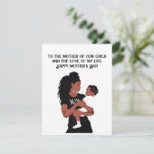 Kaart moeder en vrouw Moederdag (Staand voorkant)