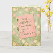 Kaart moederdag (Gele Bloem)