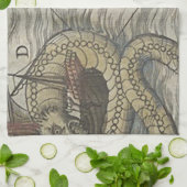 Kaart Monster/Zee-service Theedoek (Gevouwen)