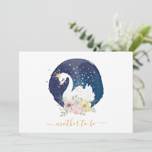 Kaart mooie Zwangerschap bij zwoegerziekte (Staand voorkant)