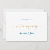 Kaart mooie Zwangerschap bij zwoegerziekte (Achterkant)