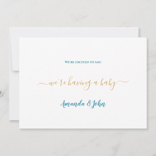 Kaart mooie Zwangerschap bij zwoegerziekte (Achterkant)