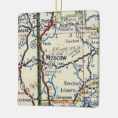  kaart Moskou Idaho Keramisch Ornament (Links)