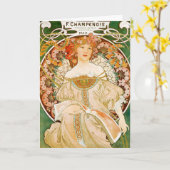 Kaart: Mucha - Champenois Kaart (Gele Bloem)