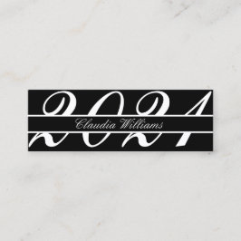 Kaart naam afstuderen . Elegant Classic Insert Kaa Contactkaartje