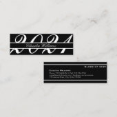 Kaart naam afstuderen . Elegant Classic Insert Kaa Contactkaartje (Voorkant / Achterkant)