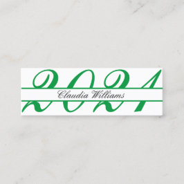 Kaart naam afstuderen . Elegant Classic Insert Kaa Contactkaartje