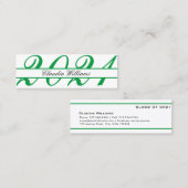 Kaart naam afstuderen . Elegant Classic Insert Kaa Contactkaartje (Voorkant / Achterkant)