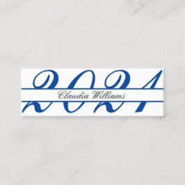 Kaart naam afstuderen . Elegant Classic Insert Kaa Contactkaartje