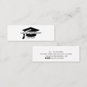 Kaart naam afstuderen . Elegant Classic Insert Kaa Contactkaartje (Voorkant / Achterkant)