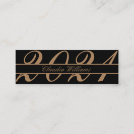 Kaart naam afstuderen . Elegant Classic Insert Kaa Contactkaartje