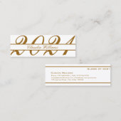 Kaart naam afstuderen . Elegant Classic Insert Kaa Contactkaartje (Voorkant / Achterkant)