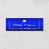 Kaart naam afstuderen - Kleding platte blauwe grad Contactkaartje (Voorkant)