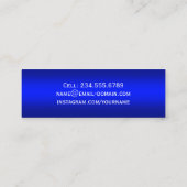 Kaart naam afstuderen - Kleding platte blauwe grad Contactkaartje (Achterkant)