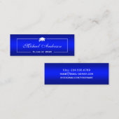 Kaart naam afstuderen - Kleding platte blauwe grad Contactkaartje (Voorkant / Achterkant)