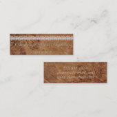 Kaart Naam Afstuderen leder en kant Contactkaartje (Voorkant / Achterkant)