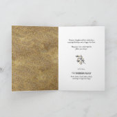 Kaart naar nieuw jaar modern script Festive Gold C (Binnen)