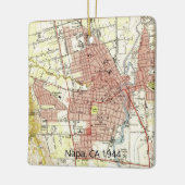 Kaart Napa CA 1944 Keramisch Ornament (Links)