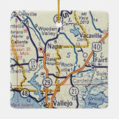  kaart Napa Keramisch Ornament (Achterkant)