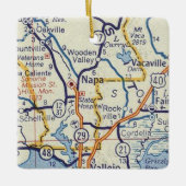  kaart Napa Keramisch Ornament (Voorkant)
