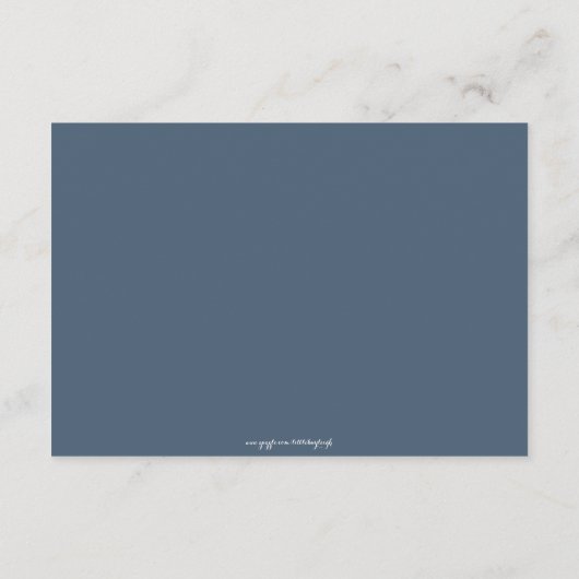 Kaart Nautical Baby shower Registry Insert (Achterkant)